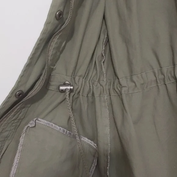 Francesca’s Military Style Olive Green Jacket - Picture 8 of 15